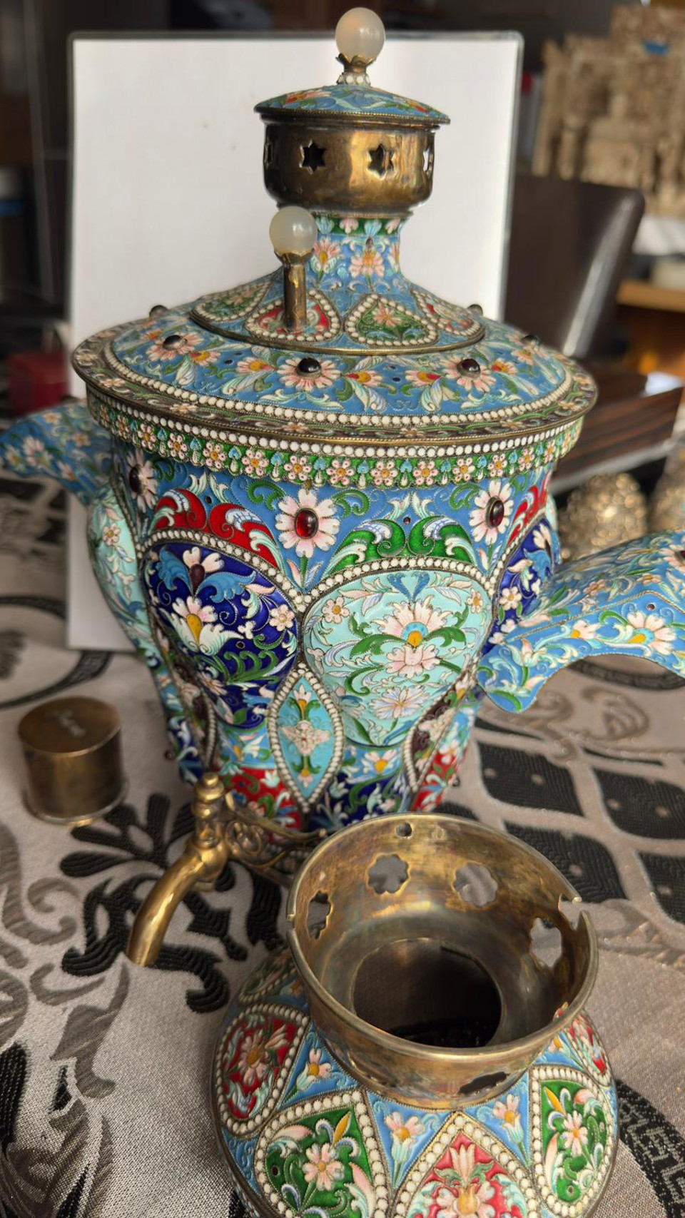 Pure silver Russian Samovar