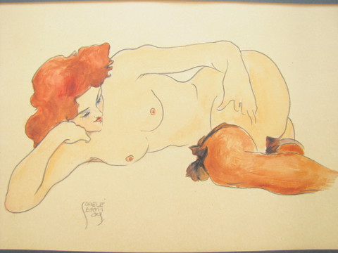 Egon Schiele - ženský akt