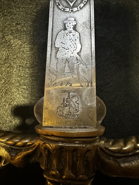 Collector's dagger - historical symbolism, complete with scabbard - 4