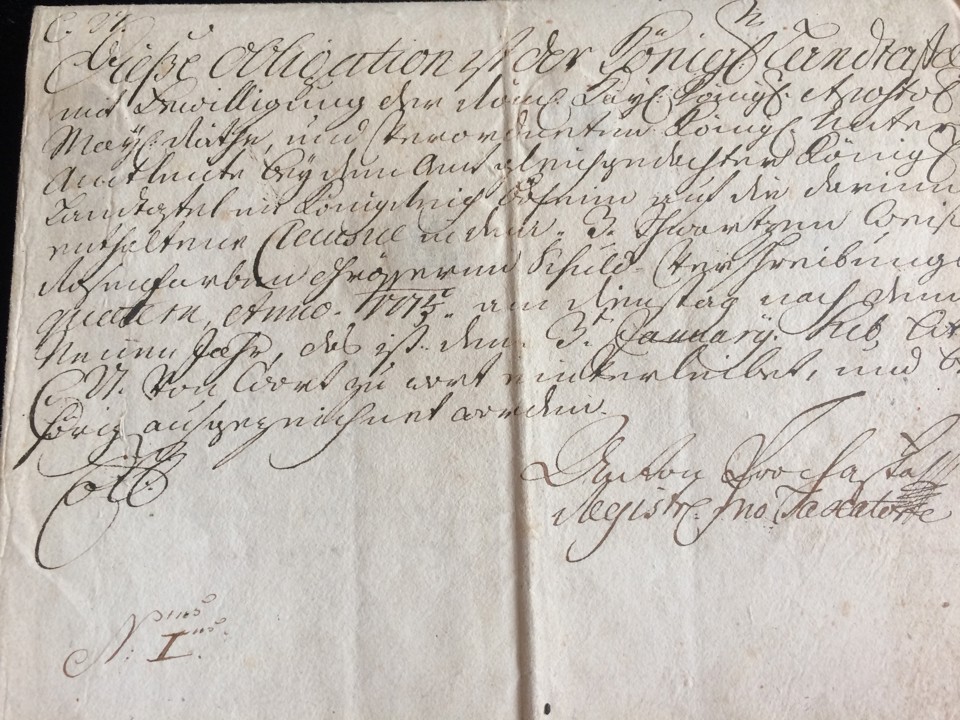 Austrian Habsburg Fiscal Bond / Debt Obligation – 1775