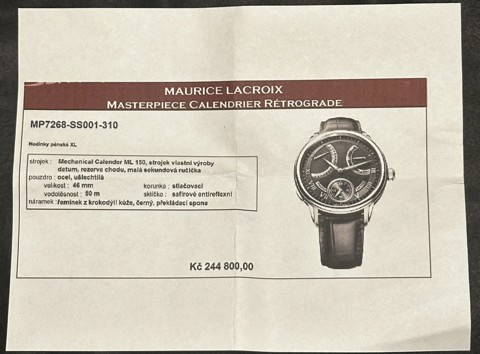 Maurice Lacroix Masterpiece Calndier Retrograde - 4