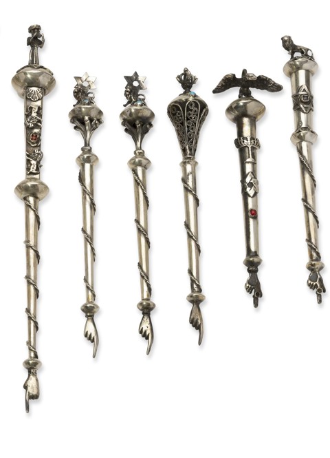 Solid silver antique Jewish religious objects, 25 pieces - 4