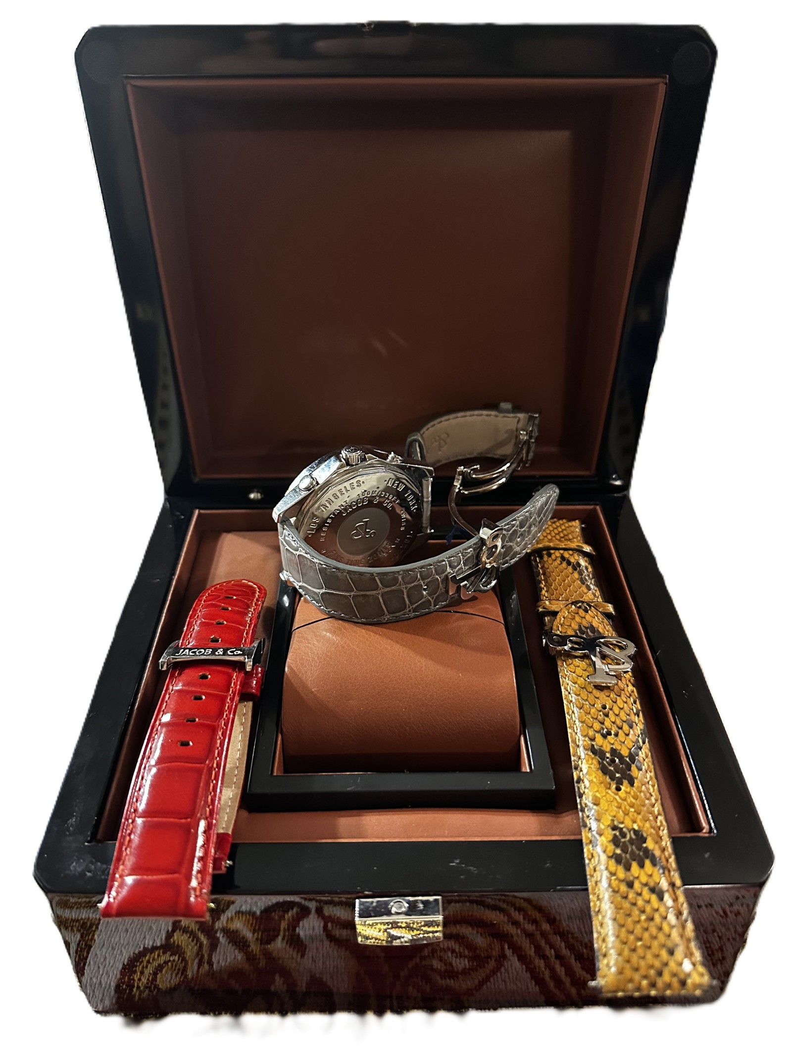 Jacob & Co, five world time zones with diamond bezel