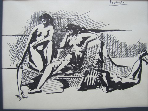 Pablo Picasso - nazí lidé s flétnou