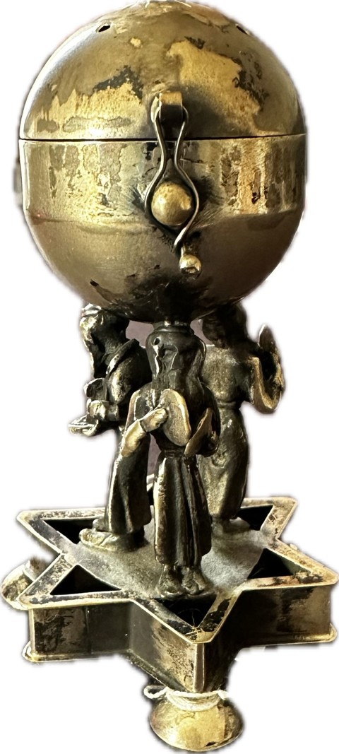 Decorative Russian silver with Jewish motifs - cymbals